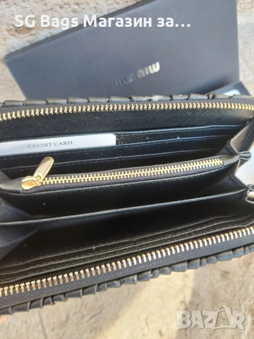 Miu miu miv miv  дамско портмоне дамски портфейл код 900, снимка 12 - Портфейли, портмонета - 35671690