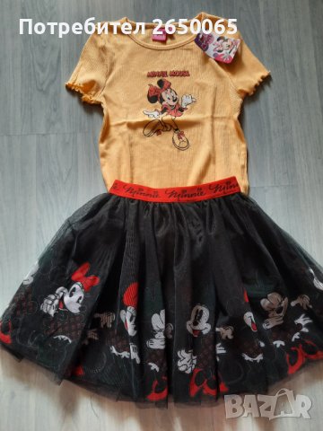 Орг.нов комплект Minnie Mouse 128/134см., снимка 1
