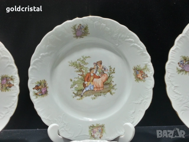 Стар полски порцелан чинии , снимка 5 - Антикварни и старинни предмети - 53299461