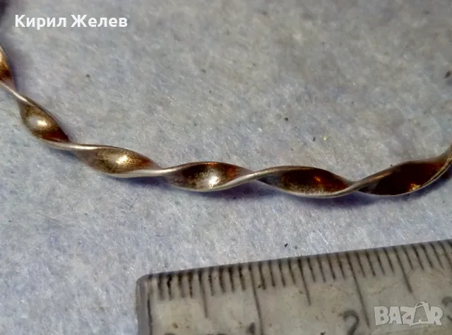 СТАРИННА СРЕБЪРНА ГРИВНА МНОГО ВИСОКА ПРОБА СРЕБРО РЕТРО ПЛЕТКА РЪЧНА МАЙСТОРСКА РАБОТА 37583, снимка 5 - Антикварни и старинни предмети - 48485600