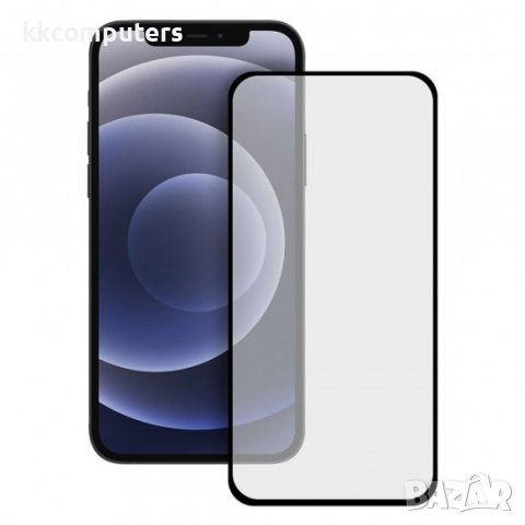 Стъклен протектор за дисплей OG 5D Slim с цяло лепило, За iPhone 14 (6.1), Черен, снимка 2 - Фолия, протектори - 39117670