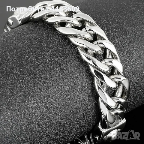 Масивна гривна от стомана , снимка 6 - Гривни - 53796377