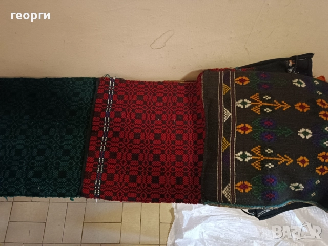  стари престилки, калъфки и торби - ръчнотъкани, снимка 6 - Антикварни и старинни предмети - 52710077