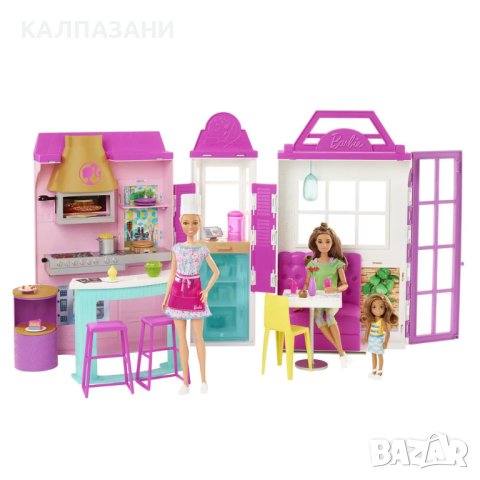 BARBIE CAREERS Barbie® Ресторант Cook 'n Grill Restaurant™ (HBB9)1, снимка 6 - Кукли - 40248936