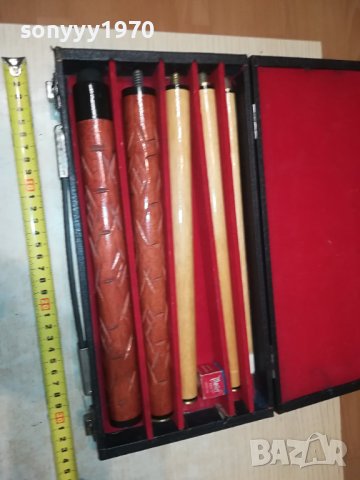 БИЛЯРДЕН КОМПЛЕКТ В КУФАР ОТ ФРАНЦИЯ 3007230836М, снимка 5 - Антикварни и старинни предмети - 41700456