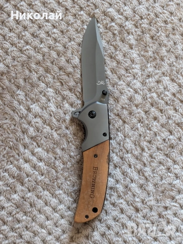 Нож от неръждаема стомана Browning, снимка 7 - Ножове - 53744291