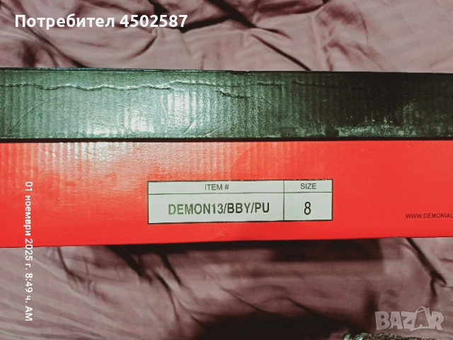 Готически обувки в черен цвят от Demonia, снимка 12 - Дамски обувки на ток - 51884836