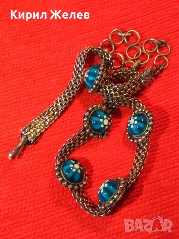 СТАРО РЕТРО ГОТИК АРТ КОЛИЕ ЧОКЪР посребрена благородна стомана с ВЕНЕЦИАНСКО СТЪКЛО МУРАНО 74091, снимка 10 - Антикварни и старинни предмети - 41751665