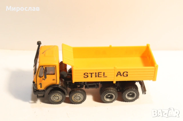 HERPA H0 1/87 MERCEDES САМОСВАЛ ГОНДОЛА МОДЕЛ КАМИОН, снимка 3 - Колекции - 53566331