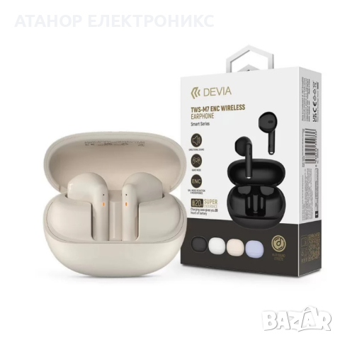 Безжични слушалки  Devia  TWS , Wireless, Earphone, снимка 2 - Bluetooth слушалки - 44823492