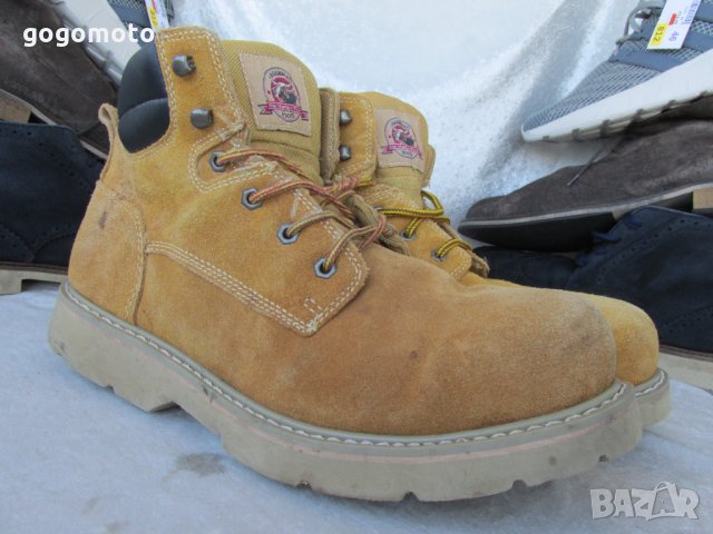BIG BOY МАСЛОУСТОЙЧИВИ работни обувки 47 - 48,Brahma®,100% естествена кожа = велур, снимка 14 - Мъжки боти - 35847354
