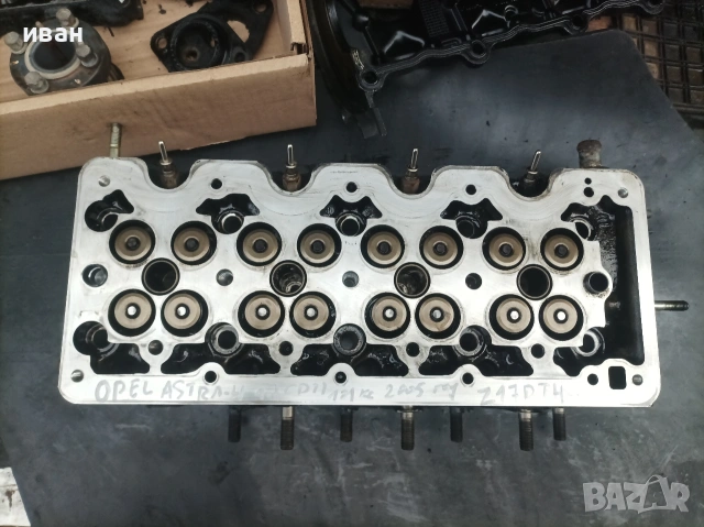 Цилиндрова глава за Опел Астра h 1.7 CDTI. 101 кс. 2005 год. Z17DTH. , снимка 4 - Части - 53670509