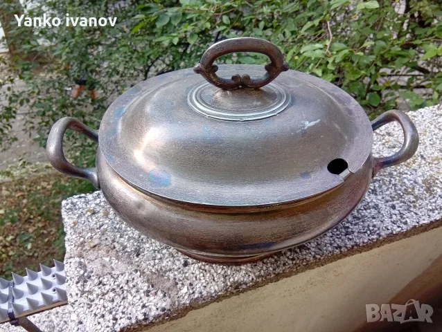 Метален съд за супа, снимка 3 - Антикварни и старинни предмети - 55847494