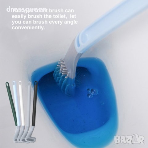 3856 Силиконова четка с Г – образна форма за лесно почистване на тоалетната чиния, снимка 14 - Други стоки за дома - 44240502