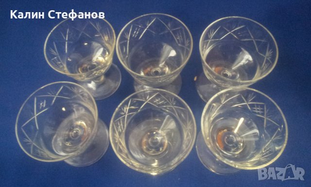 Кристални чаши за ликьор, коняк, концентрат, столче - 6 бр, снимка 3 - Чаши - 40978752