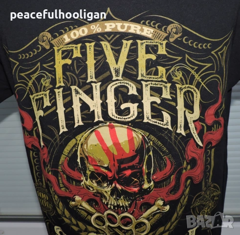  Метъл Тениска  Five Finger Death Punch размер L, снимка 4 - Тениски - 53572272