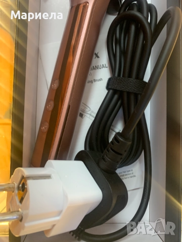 Четка за изправяне на коса Terviiix / 230°С / Розово злато, снимка 6 - Други - 52331675