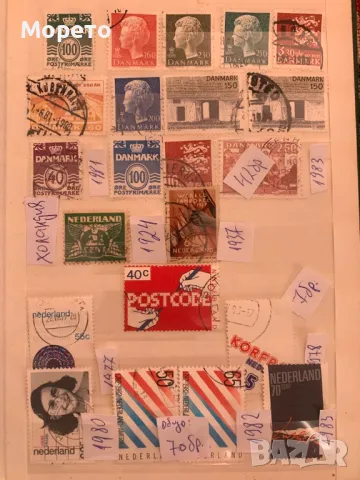 Лот стари марки от 4 Държави-От 1912 до 1983 г- 70 броя, снимка 3 - Филателия - 48509178