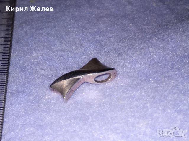 FOSSIL Марков СРЕБЪРЕН БУТИКОВ АРТ МЕДАЛЬОН СРЕБРО 925 с БЯЛА ПОЗЛАТА Оригинал На ФОСИЛ 35808, снимка 4 - Колиета, медальони, синджири - 39471474