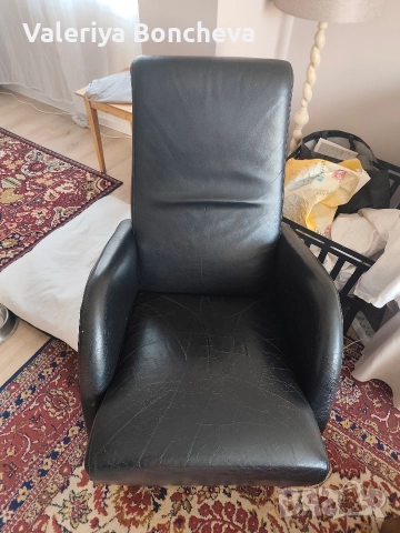 кресло от естествена кожа , снимка 7 - Дивани и мека мебел - 52802376