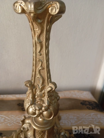 Бароков свещник, снимка 5 - Други ценни предмети - 53139161
