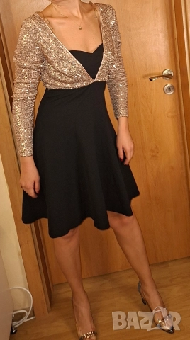 Официална рокля с пайети Fervente , снимка 7 - Рокли - 50026591