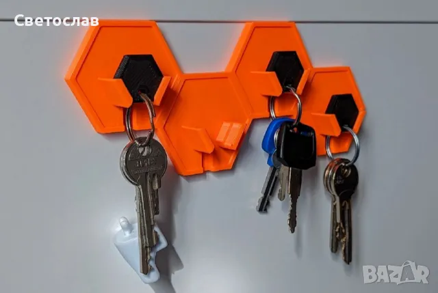 Практична закачалка за ключове (ВСЯКАКВИ ЦВЕТОВЕ)