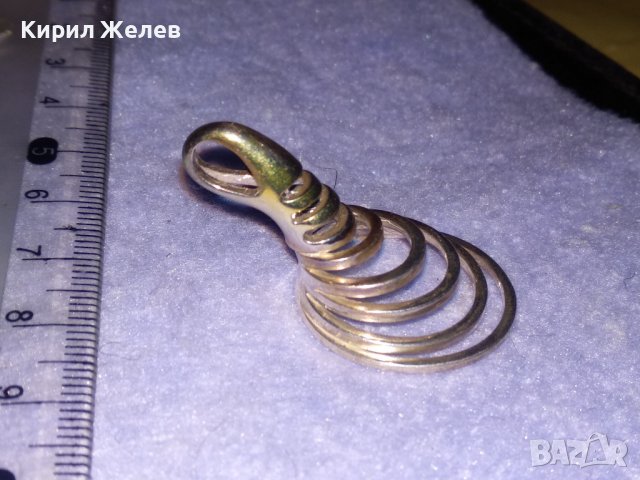 ПРЕКРАСЕН СПИРАЛОВИДЕН СРЕБЪРЕН ФЕШЪН - АРТ МЕДАЛЬОН СРЕБРО 925 ДИЗАЙНЕРСКА ИЗРАБОТКА 34466, снимка 9 - Колиета, медальони, синджири - 39535594