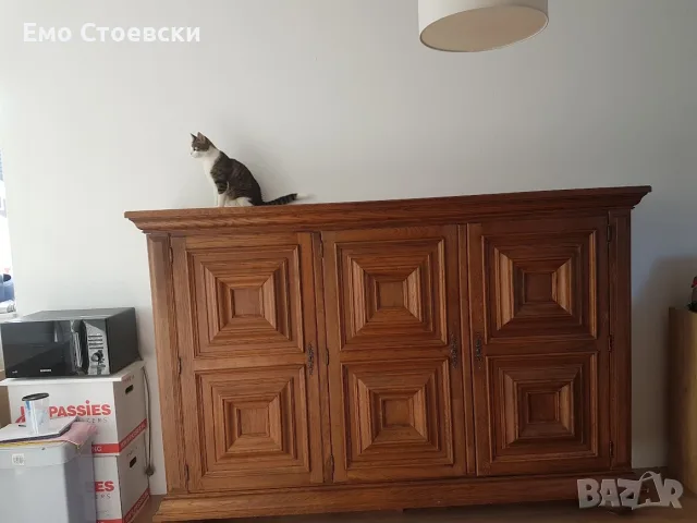 Масивен шкаф от дъб, снимка 5 - Шкафове - 56041802