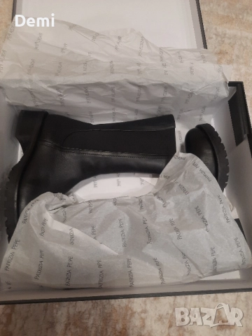 Черни боти ботуши Patrizia Pepe , снимка 6 - Дамски боти - 52025307