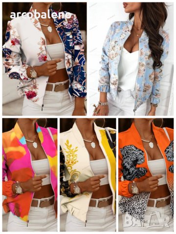 Дамско преходно яке с дълъг ръкав с цип, малко яке, 5цвята 