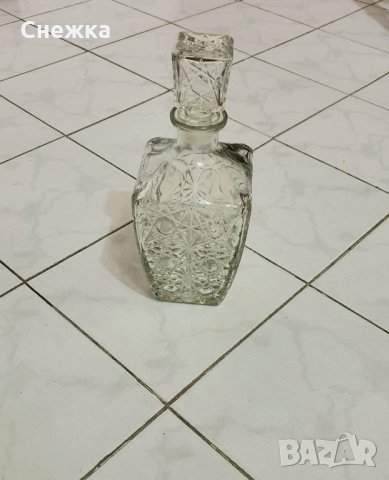 Кристална ретро гарафа , снимка 2 - Вази - 35681451