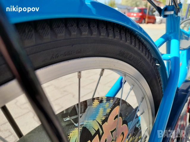 CARRERA Велосипед 20" SPIDER син, снимка 10 - Велосипеди - 53773111