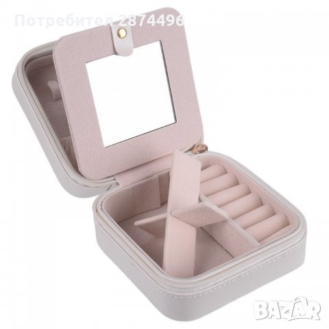 1752 Кокетна малка кутия за бижута с огледало и декорация , снимка 9 - Други - 34659197