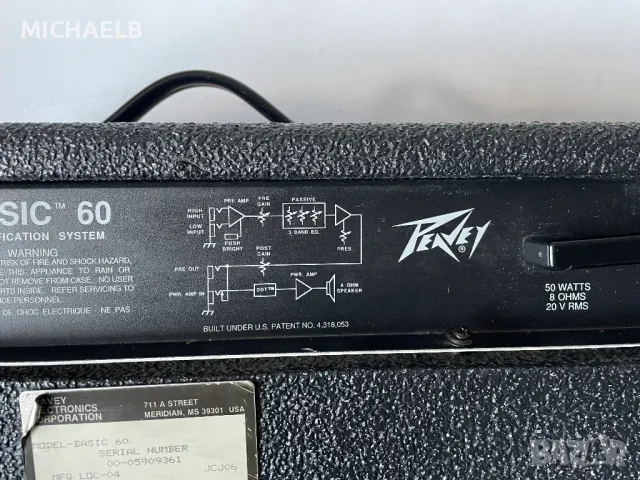 Продавам кубе за китара/бас PEAVEY-BASIC 60, снимка 6 - Други - 50127480