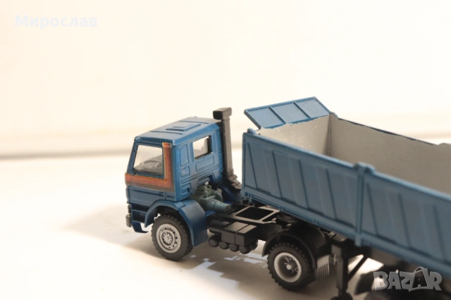 HERPA 1:87 SCANIA САМОСВАЛ ГОНДОЛА КАМИОН МОДЕЛ, снимка 7 - Колекции - 53745223