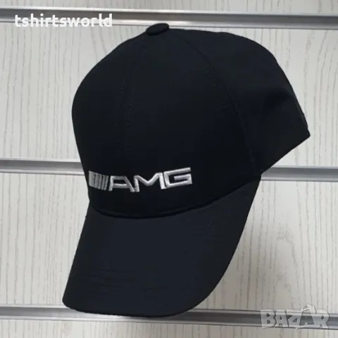 Нова шапка с козирка на автомобилната марка Mercedes AMG (Мерцедес) с бяло лого, снимка 2 - Шапки - 48249846