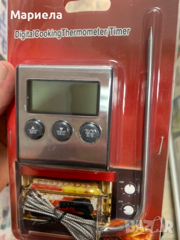 Дигитален термометър за барбекю/фурна / С таймер и магнит, снимка 4 - Други стоки за дома - 51678386