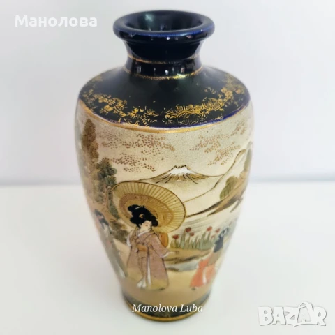 Порцеланова ваза Kinkozan Sobei., снимка 10 - Колекции - 50743351