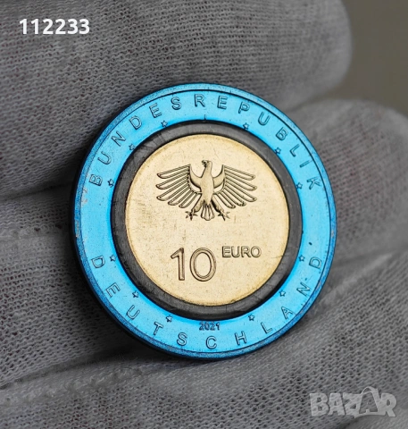 Германия Полимерна монета от 10 евро "Полярна климатична зона", снимка 2 - Нумизматика и бонистика - 53561626