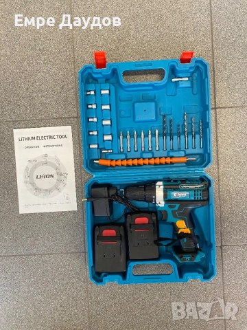 Акумулаторен винтоверт KEWEI 36V Li-Ion – 2 батерии, зарядно, куфар + накрайници, снимка 3 - Винтоверти - 51955697