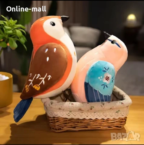 Плюшена играчка Врабче, 25см, Плюшена Птичка- мека и цветна, снимка 2 - Плюшени играчки - 51138383