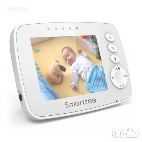 3.2-инчов интелигентен бебефон Sock, двупосочно аудио, IR, високотемпературно нощно виждане, 1200mAh, снимка 2 - Бебефони - 52838571