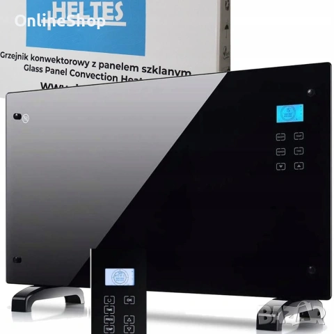 Електрически стъклен конвектор 2000W, черен, стилен, стенен, снимка 14 - Други - 53083640