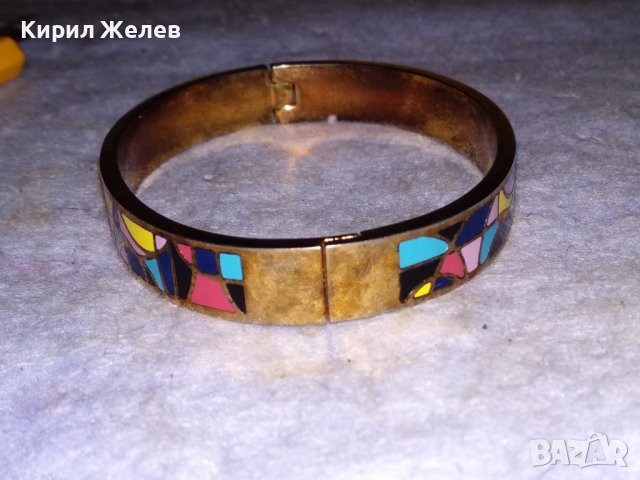 ЧУДЕСНА ФЕШЪН ГРИВНА от БЛАГОРОДНА СТОМАНА с ЕМАЙЛ-ЛАК Тип КЛЕТЪЧЕН ЕМАЙЛ 38341, снимка 12 - Гривни - 41096227