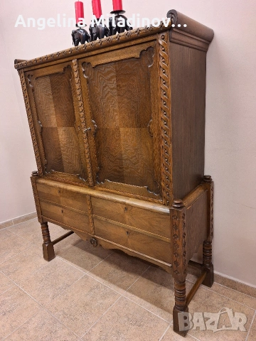 Гардероб, шкаф с богата дърворезба , снимка 2 - Шкафове - 53808691