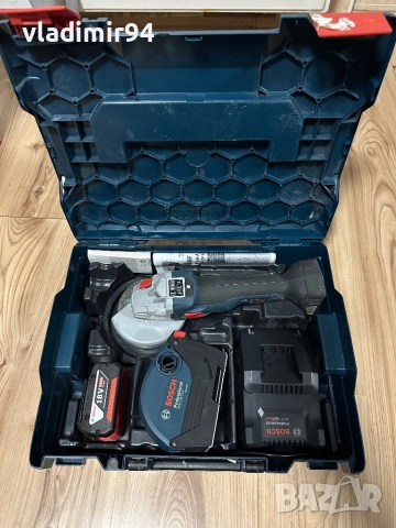 BOSCH GWS 18V-10 SC Made in Germany, снимка 4 - Ъглошлайфи - 52677021
