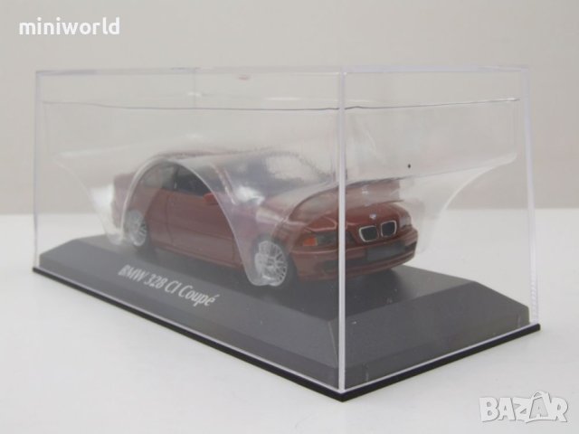 BMW 3er E46 Coupe 1999 - мащаб 1:43 на Maxichamps моделът е нов в PVC дисплей-кейс, снимка 8 - Колекции - 44475169