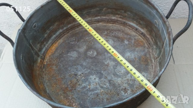 стара метална огромна тава за лютеница и др. , снимка 6 - Антикварни и старинни предмети - 42036849