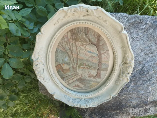 ръчно изработен гоблен Пейзаж/Зима , снимка 8 - Гоблени - 50339014